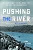 Blue book cover with title and a river