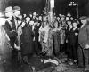 Postcard Image of the lynching of Elias Clayton, Elmer Jackson, and Isaac McGhie.--Photograph(s)--Postcard image (jpeg)