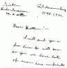  Carl John Alfred Hammerberg. Case No. 5148. Letter from Vanda Isaacson to Carl John Alfred Hammerberg, 1921.--Correspondence (gif)
