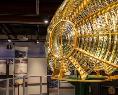 Split Rock Lighthouse replica lens.