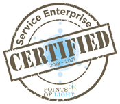 Points of Light Foundation logo for certified Service Enterprise organizations